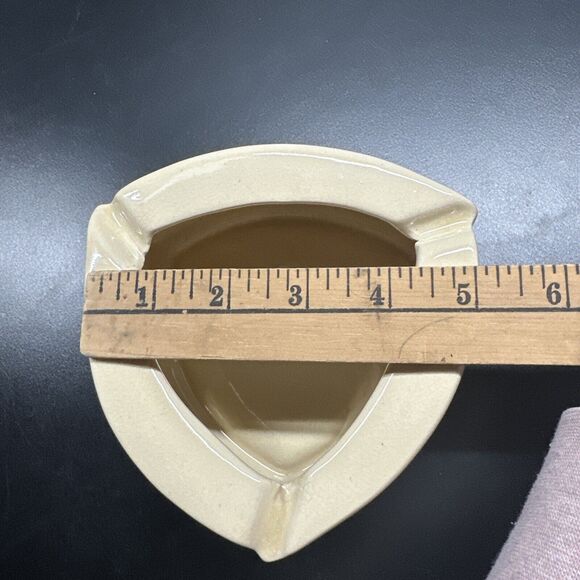 Vintage Drip Glazed  Taiwan Deep Dish Heavy Fine Ceramic Tobacco Ashtray - Picture 4 of 5